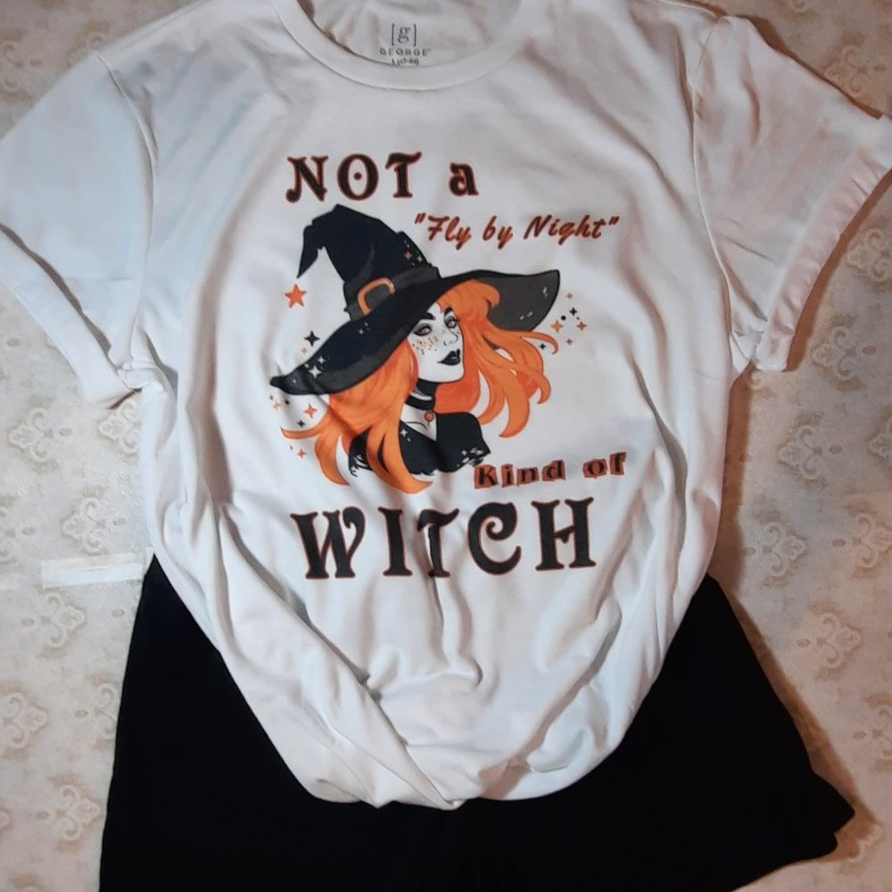 New-Large Unisex, George brand, color white- Sublimation T-Shirt